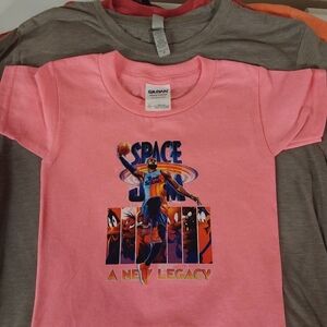 3T Hot Pink girls Space Jam tshirt